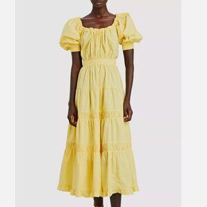 ULLA JOHNSON - Colette Dress in Citrine Yellow - Size 8